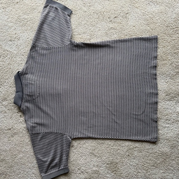 Croft & Barrow Men’s Polo Shirt Gray Pattern 100% Cotton Size M - Picture 3 of 6